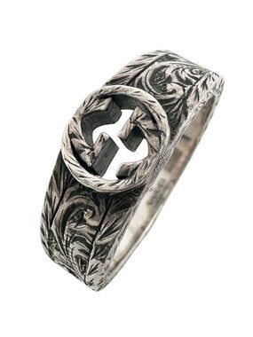 Gucci Interlocking Silver Ring